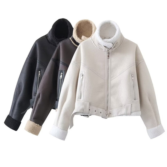 Women Cotton Coat Fashionable Warm Padded Jacket