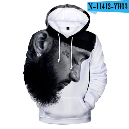 Nipsey Hussle Hoodie Digital 3D Printing