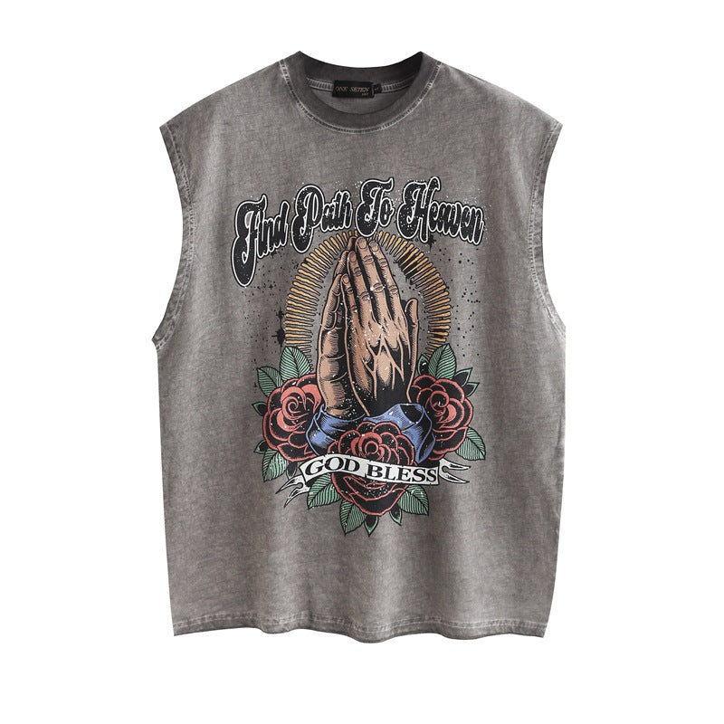 Men Vest Oversize Loose Couples Vest