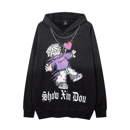 Men Hoodie Distressed Hoodie Men's and Women's Vibe Hoodie