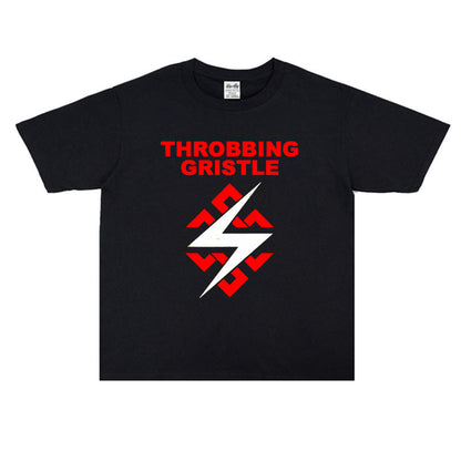 Rock Star T Shirt Experimental Music Industrial Rock Throbbing Gristle Printed T-shirt Men and Women
