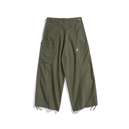 Cargo Pants Japanese Style Overalls Large Pocket Loose