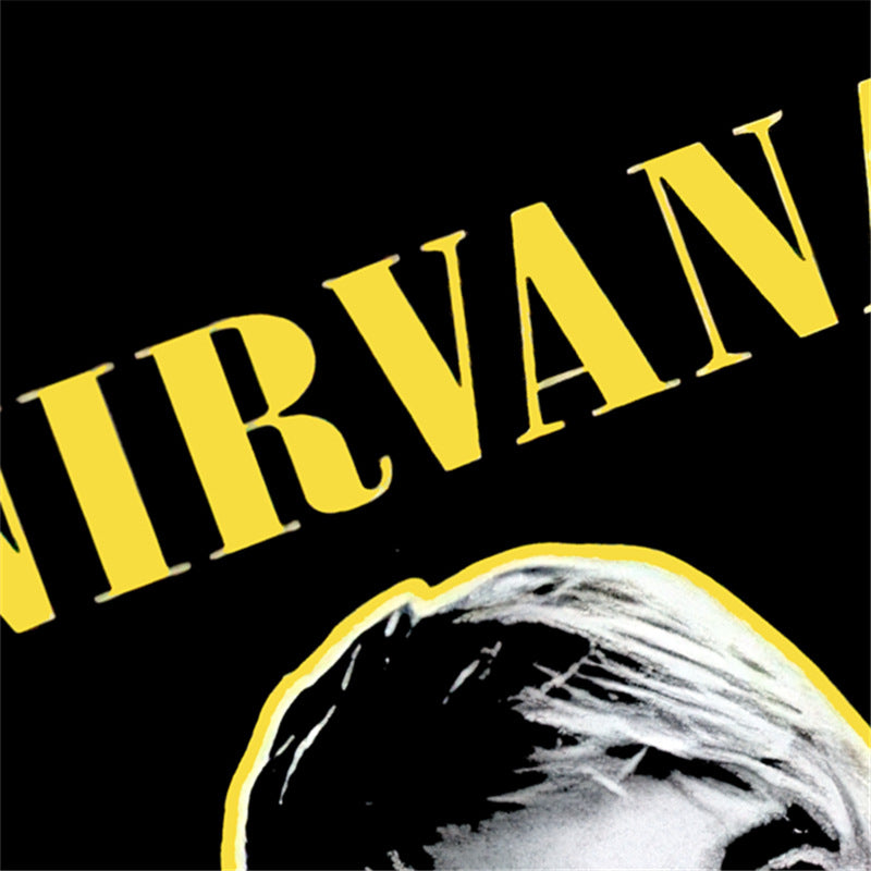 Rock Star T Shirt Kurt Cobain T-shirt Coke Big Head Portrait Retro Street Trendy Loose Printed Short Sleeve