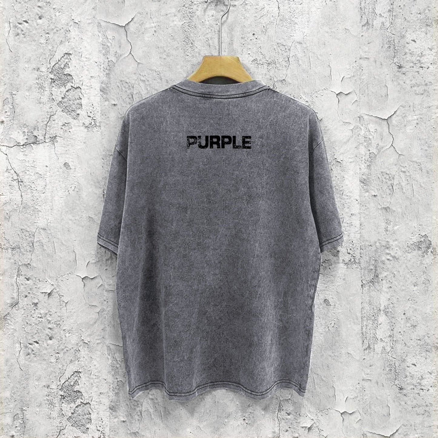 Purple Brand Distressed T Shirts Short Sleeve