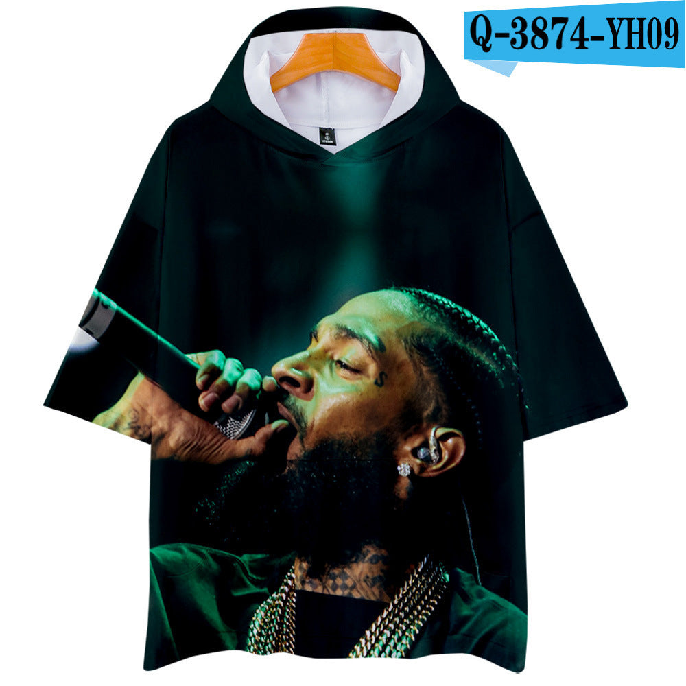 Nipsey Hussle T Shirts 3D Printed Hood T-shirt