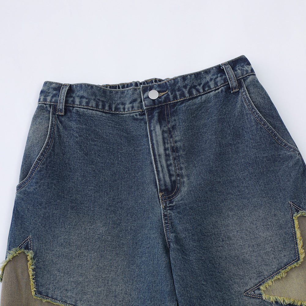 Men Shorts Patch XINGX Embroidered Denim Shorts Summer