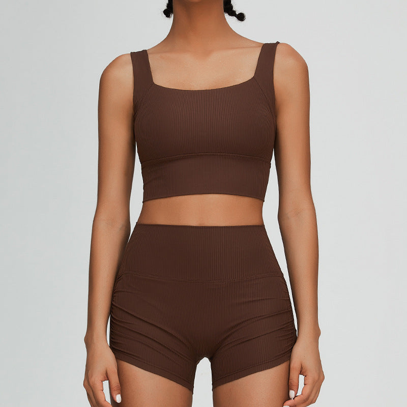 Women Yoga Set Sports Suit Sports Underwear Sports and Fitness Shorts