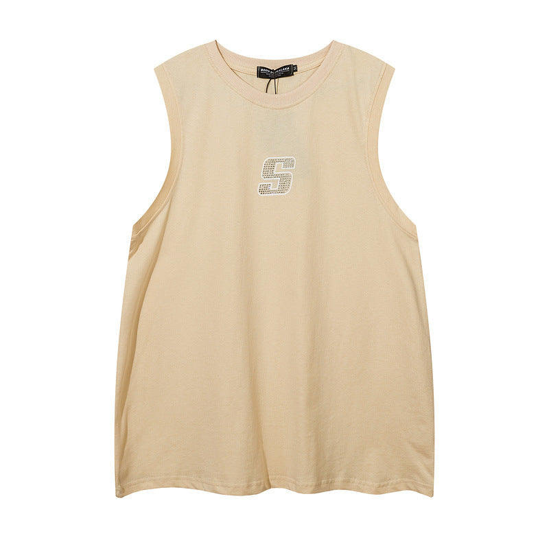 Men Vest Sleeveless T-shirt Men's and Women's Oversize Hip Hop Sports Vest