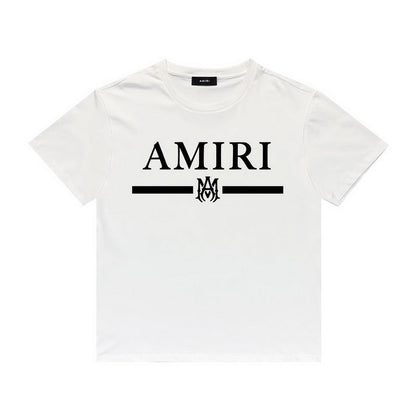 Amiri T Shirt Printed Casual Hip Hop round Neck Short Sleeve T-shirt