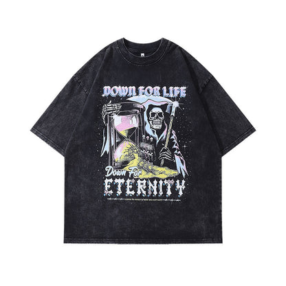 Men's T-Shirt Short-Sleeved T-shirt Men's and Women's Retro