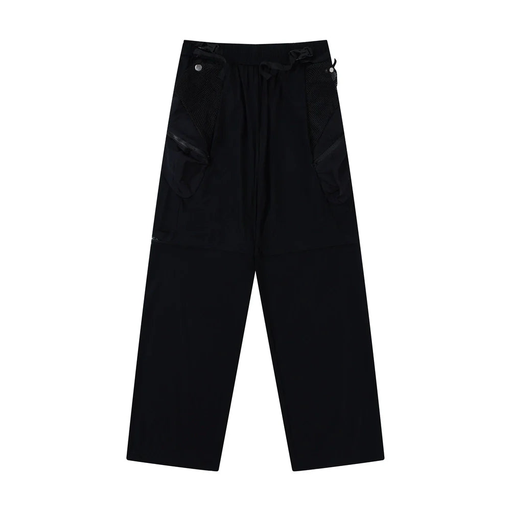 Men Sweatpants Tactical Pants Removable Leg Thin Quick-Drying Sports Trousers
