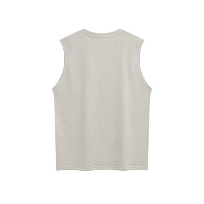 Men Vest Graffiti Sports Vest Men's Summer Loose Couple Sleeveless T-shirt