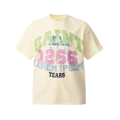 Unisex T-Shirts Saint Michael Vintage Loose T-Shirts