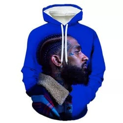 Nipsey Hussle Hoodie 3D Printing plus Size Sweater