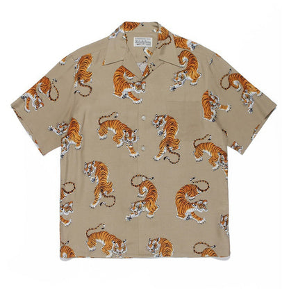 GUILTYPARTIES TIGER Shirts Hawaiian short-sleeved shirts