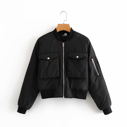 Women Cotton Coat Fashion Baseball Uniform with Cotton