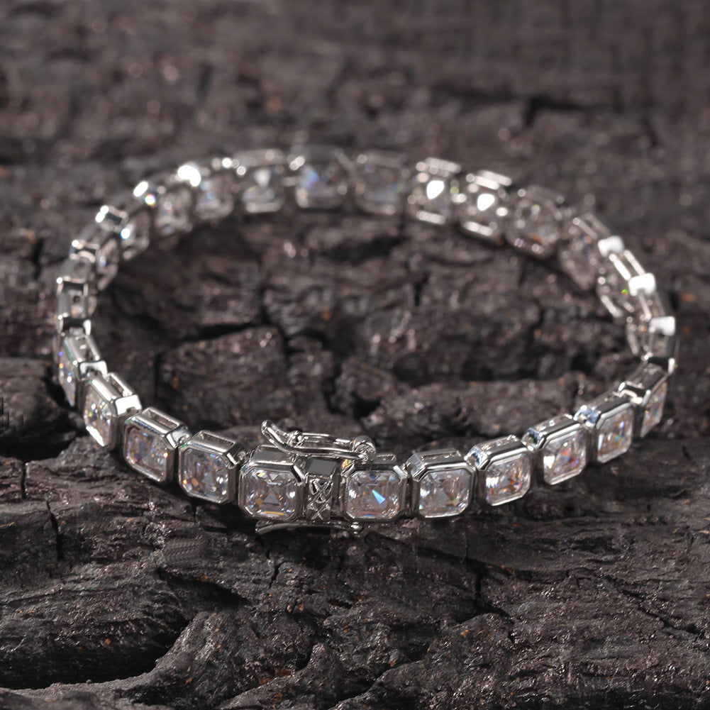 Bracelet Bracelet Copper Zircon Hip Hop Spectrum St. Valentine's