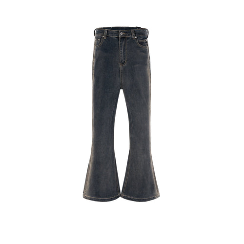 MIJKO Mens Vintage Pants MIJKO Wide-Foot Trousers RICK Flared Jeans
