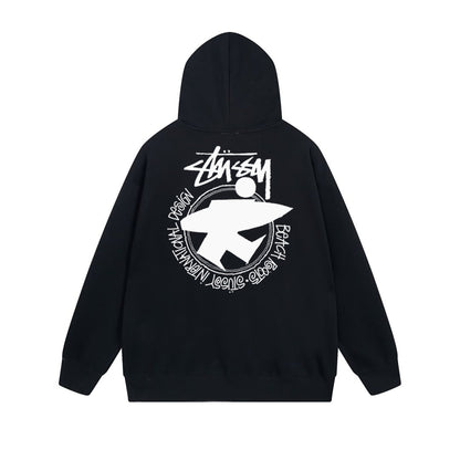 Stussy Hoodie Zip Cardigan Hooded Sweater