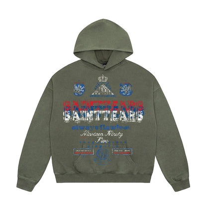 Unisex Hoodies Saint michael Loose Made Old Hoodie