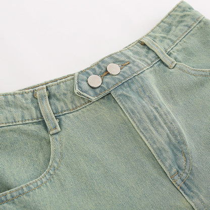 Women Shorts Hollow out Denim Shorts High Waist Hot Hip Pants