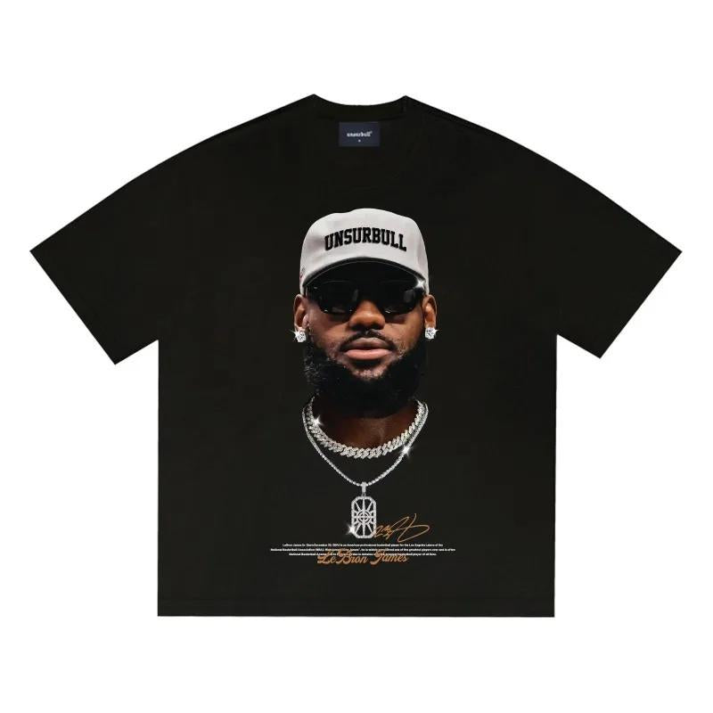 Star T-shirt James 3-ball Curry Booker Morant Oubre American
