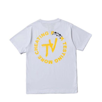 Vlone T Shirts Friends Large V Short Sleeve Loose T-shirt Men and Women Couple Half Sleeve
