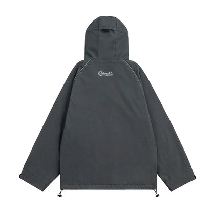 Men Jacket Coat Shell Jacket Hooded Jacket Coat Spring and Autumn Outdoor Leisure