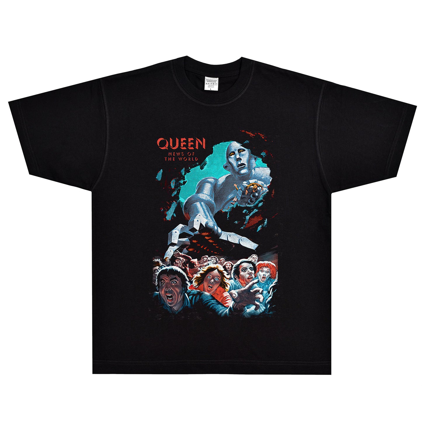 Rock Star T Shirt Queen We Are The Champions T-shirt Rock Band American Style Loose Vintage Short Sleeve