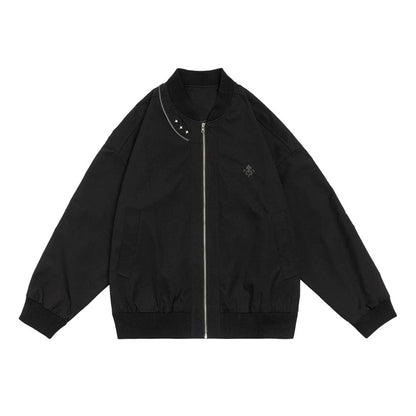 Men Jacket Coat Bomber Jacket Men's Spring and Autumn Loose Baseball Uniform Coat