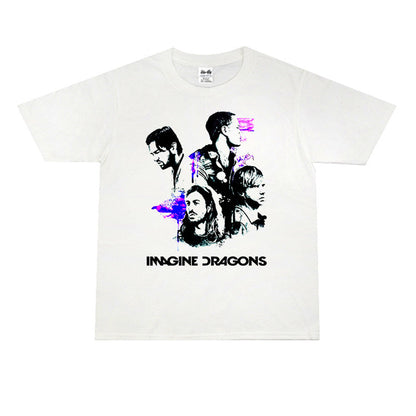 Rock Star T Shirt Dream Dragon Band Dream Dragon Mystery Band Printed T-shirt