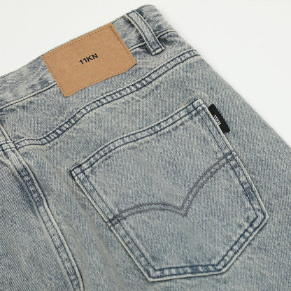 Men Jeans Simple Loose Distressed Straight Casual