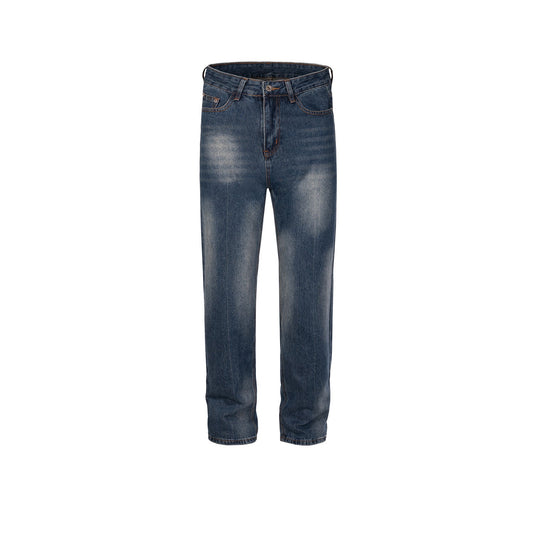 MIJKO Men's Vintage Pants MIJKO Washing Water Old Trousers Men's and Women's Jeans