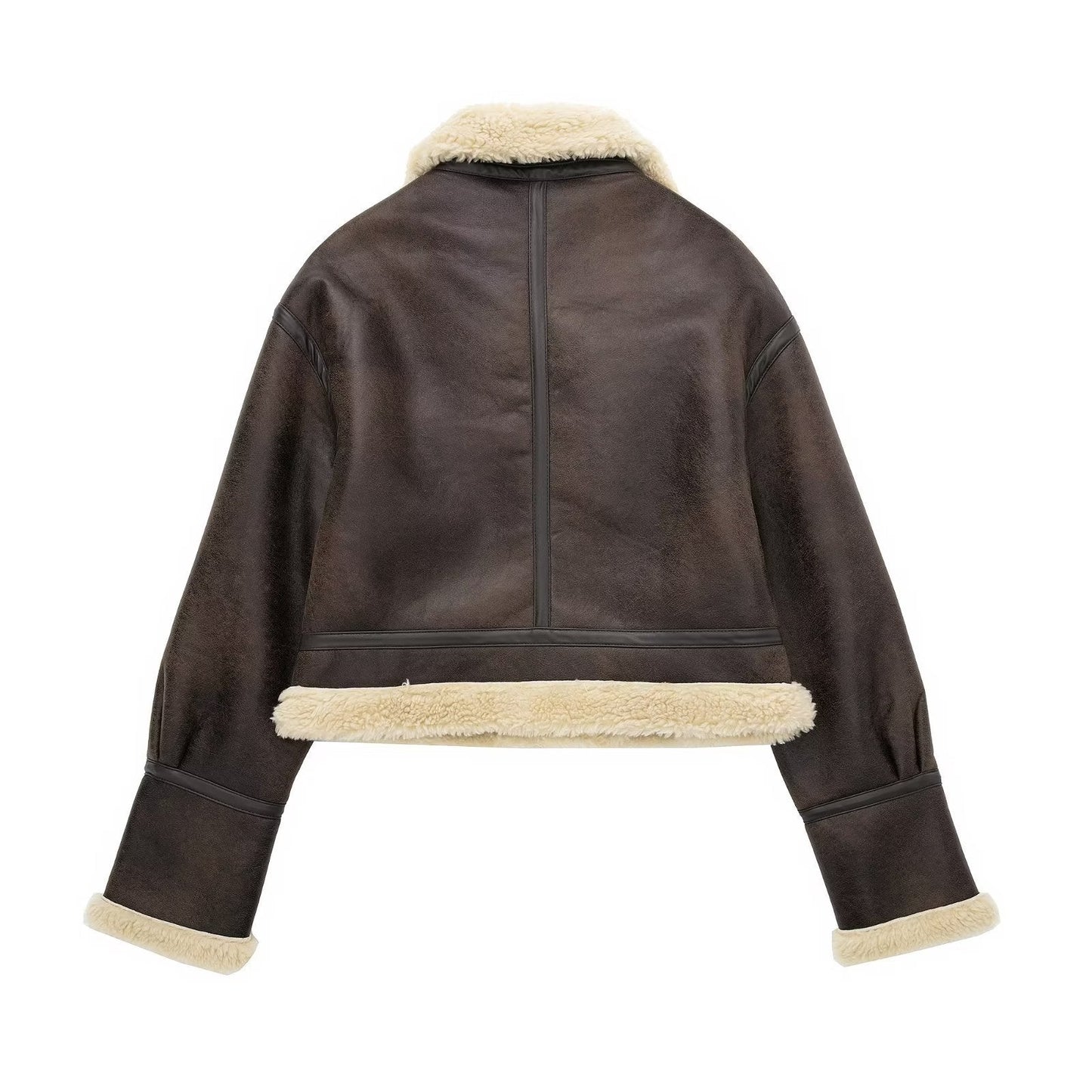 Women Cotton Coat Vintage Fur Loose Fleece