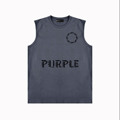 Purple Brand Tank T Shirts Sleeveless T-shirt Vest