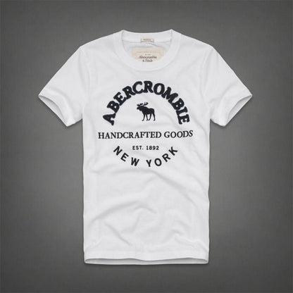 New Women's Short Sleeved T-shirt with Letters on The Deer S