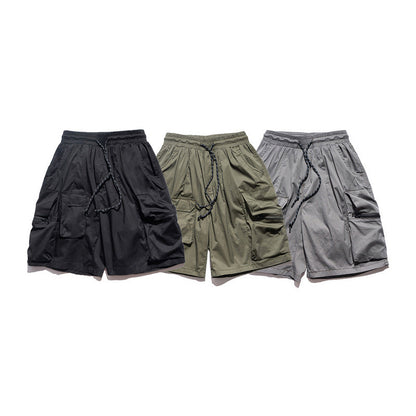 Men Shorts Multi-Pocket Functional Workwear Shorts
