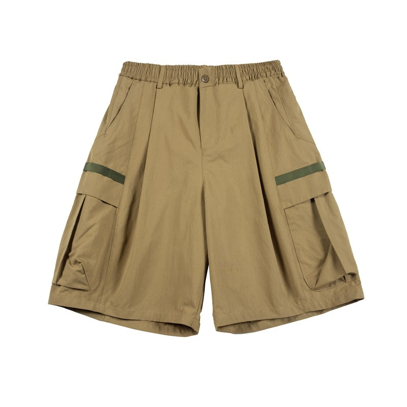 Unisex Shorts Loose Casual Pants Cargo Shorts Large Pocket