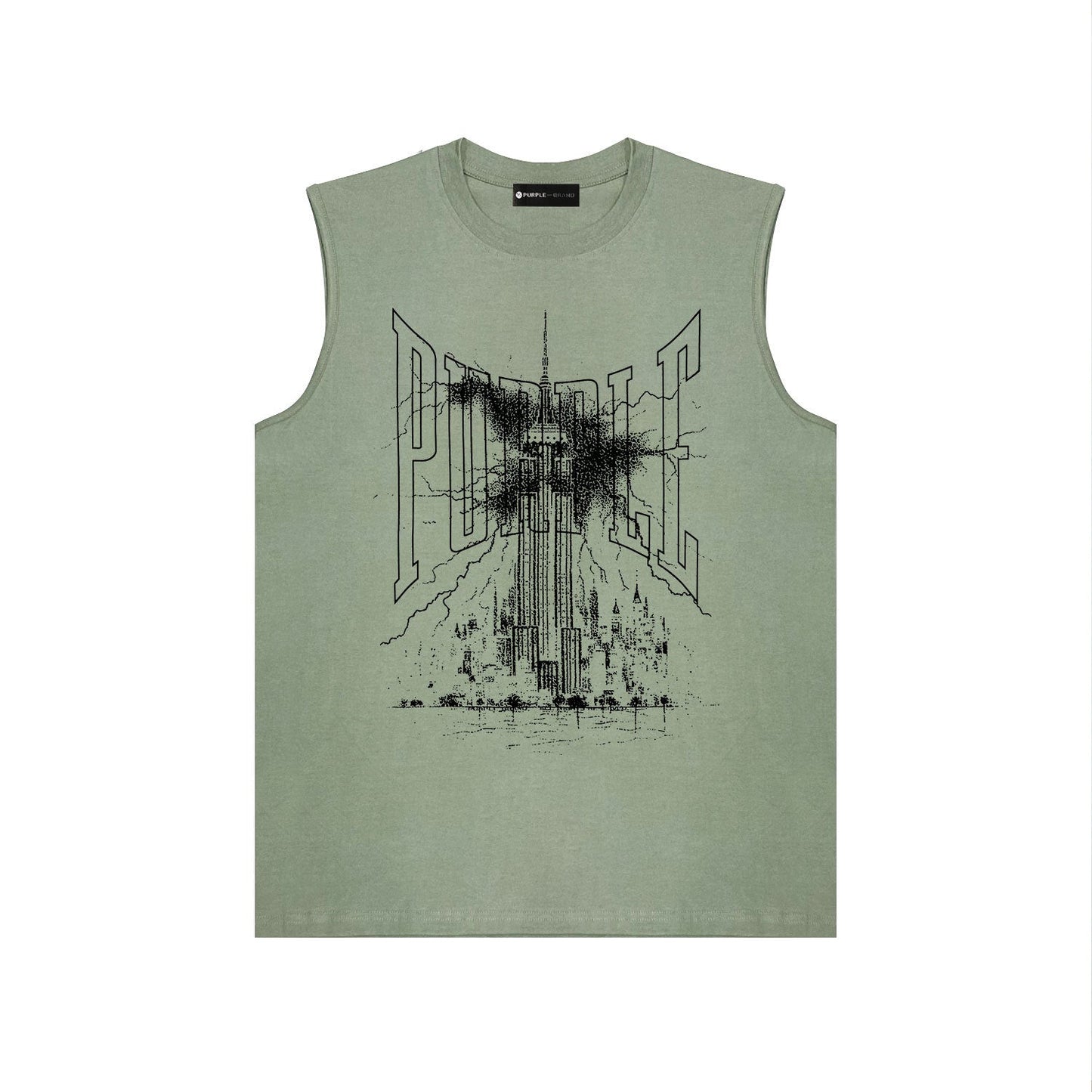 Purple Brand Tank T Shirts Sleeveless T-shirt Vest