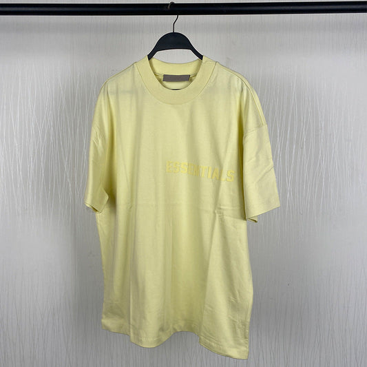 Fog Essentials T shirt Flocking Logo Loose T shirt