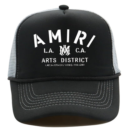 Amiri Hat Alphabet Print Shade Baseball Cap Outdoor Cap