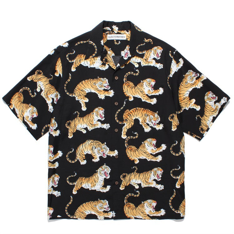 GUILTYPARTIES TIGER Shirts 24ss TIM LEHI Short Sleeve Shirt