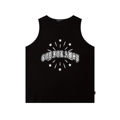 Women Vest Retro Sleeveless T-shirt Vest
