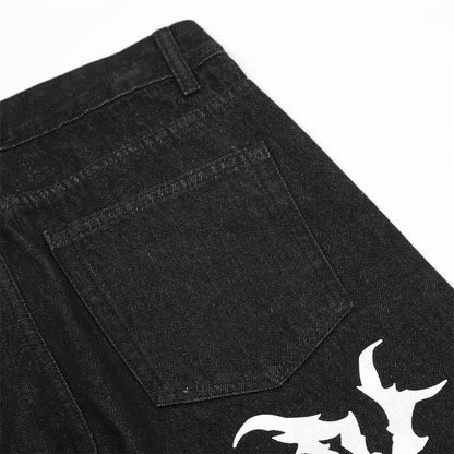 Men Jeans Casual Cool Printing
