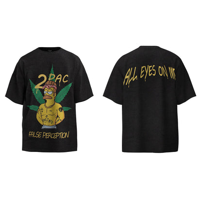 Unisex T-Shirts Vintage Loose High Street T-Shirts
