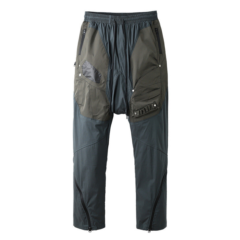 Cargo Pants Stitching Cool Overalls