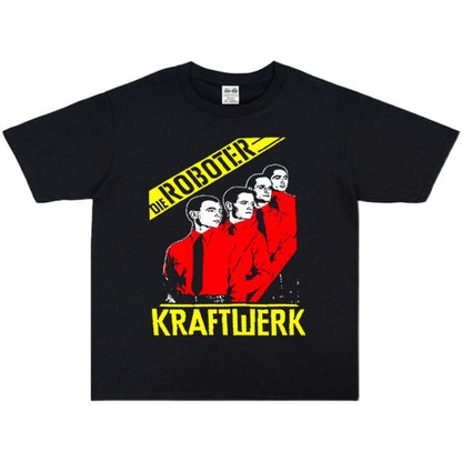 Rock Star T Shirt Power Station Band Kraftwerk Rock Print T-shirt Short Sleeve Men and Women