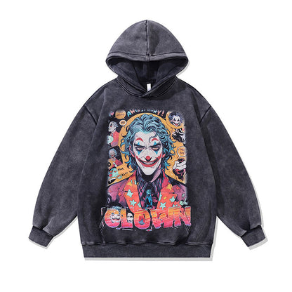 Men Hoodie Hip Hop Cartoon Hooded Sweatshirt