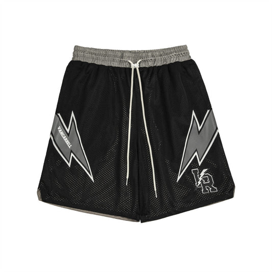 Men Shorts Double-Sided Wear Sports Loose Quick-Drying Breathable Mesh