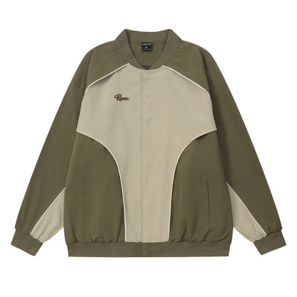 Men Jacket Coat Sports Loose Casual Baseball Uniform